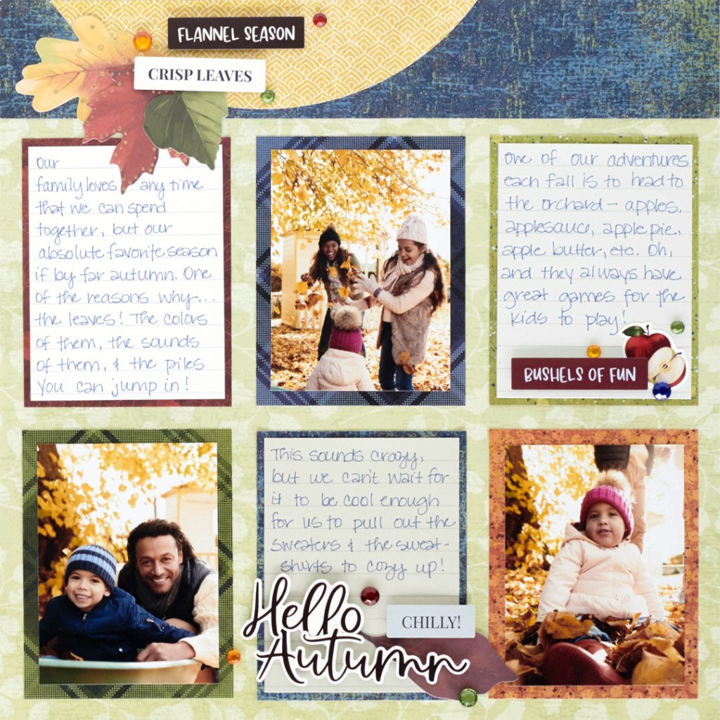 Autumn Scrapbook Layout