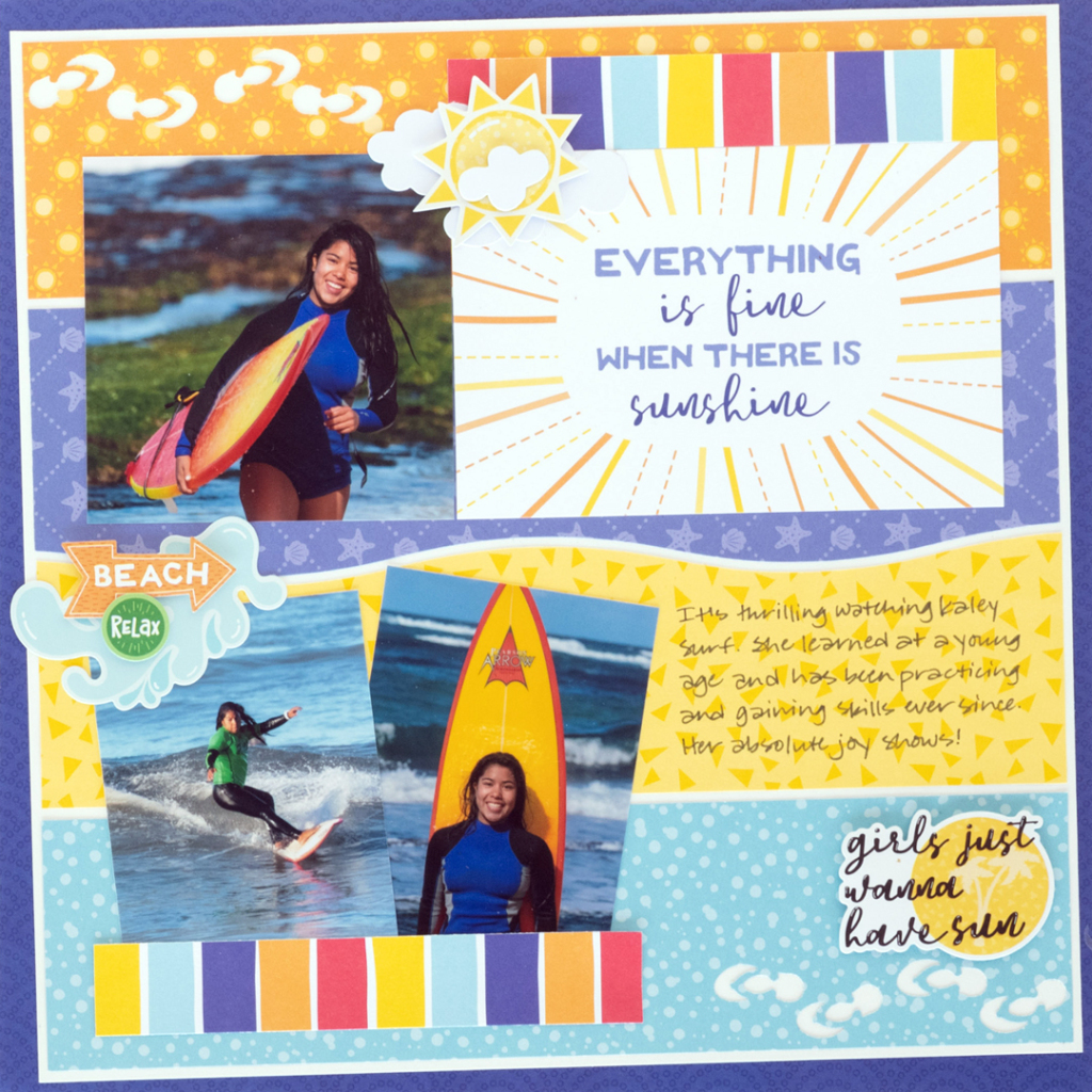 summer-scrapbook-layout