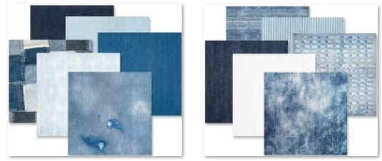 denim texture tone-on-tone paper pack