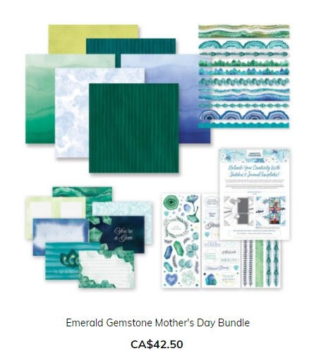 emerald gemstone mother's day bundle