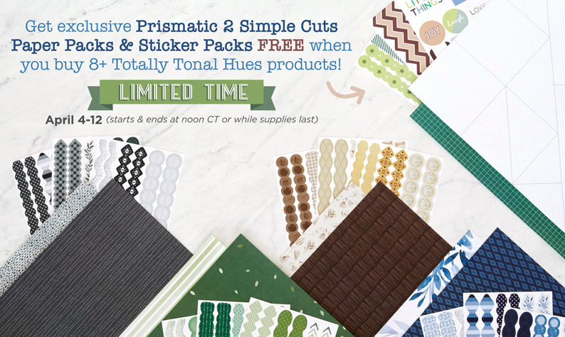 prismatic paper packs with free paper and stickers