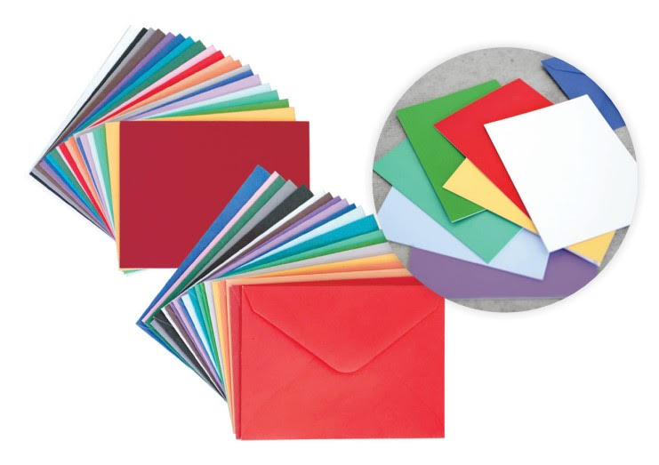 rainbow blank card kit