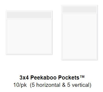 3x4 peekaboo pockets