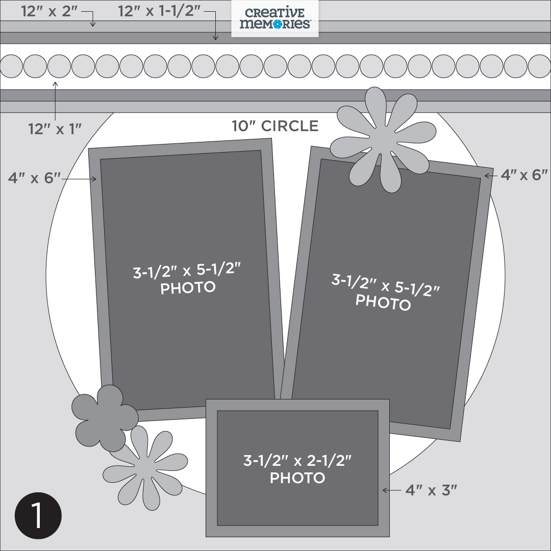 Scrapbooking Layout Template posted by a Creative Memories consultant based in Ottawa