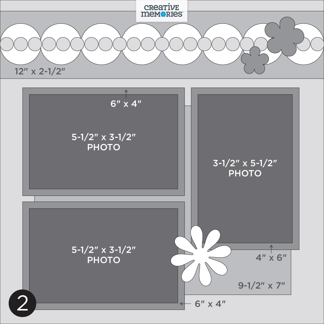 Scrapbooking Layout Template posted by a Creative Memories consultant based in Ottawa