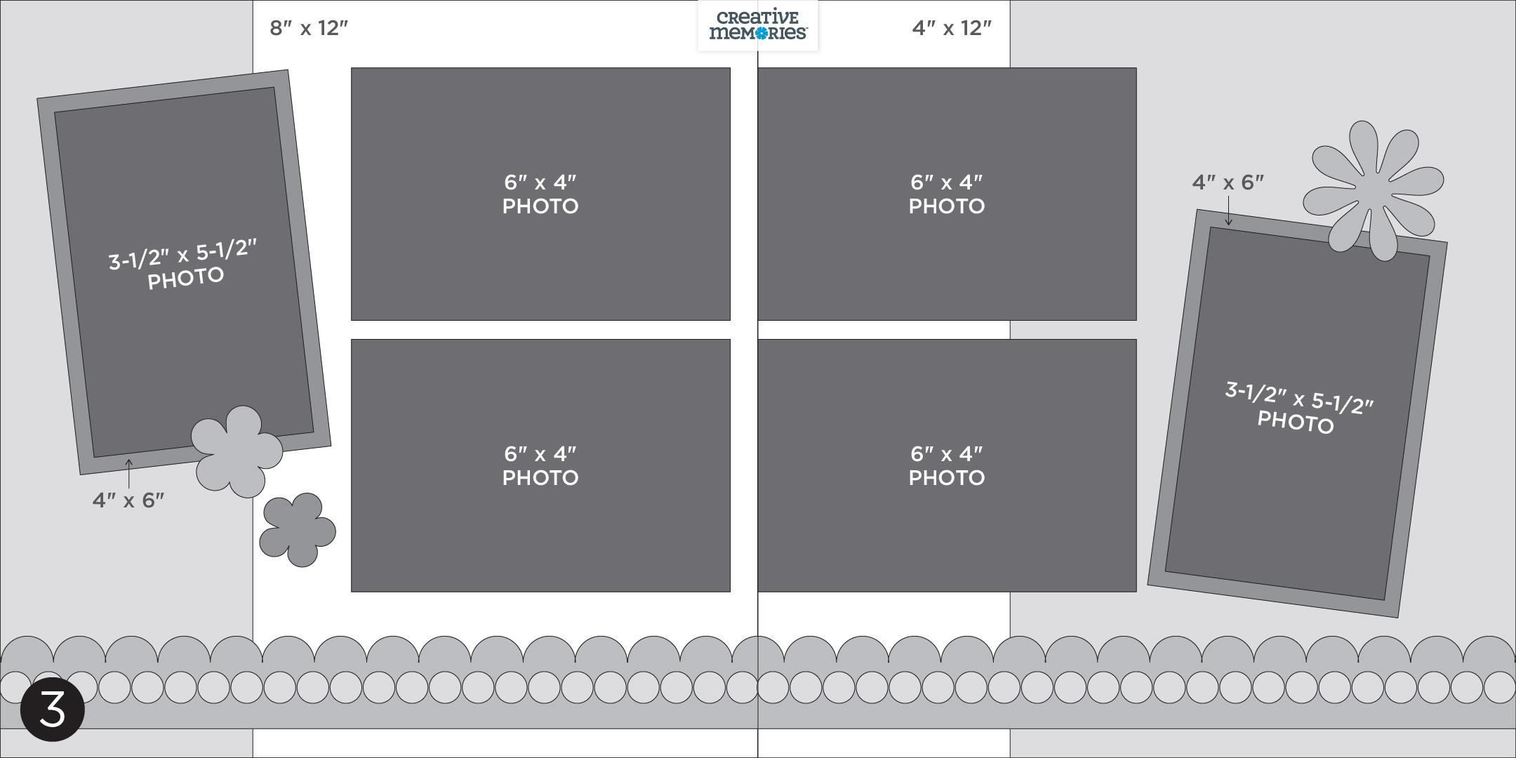 Scrapbooking Layout Template posted by a Creative Memories consultant based in Ottawa