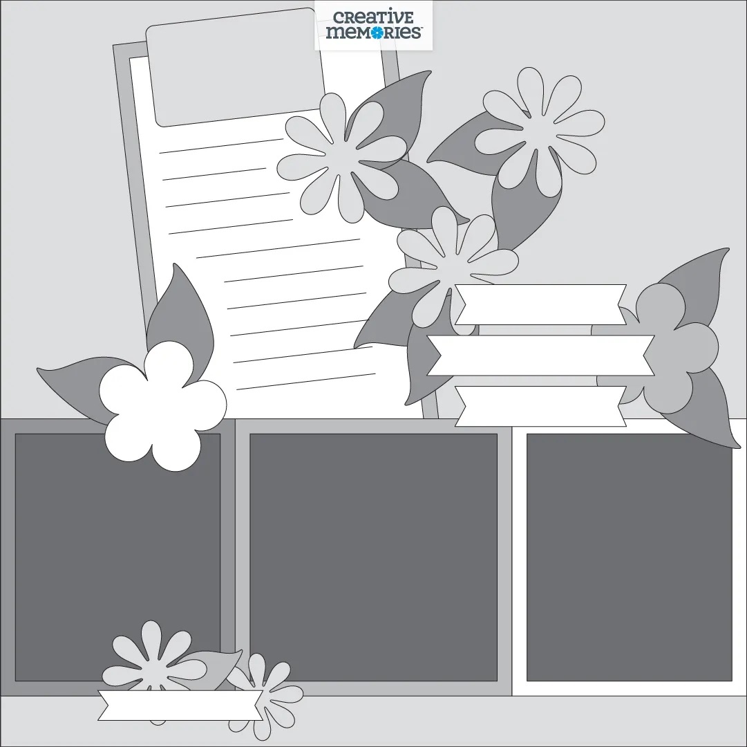 Scrapbooking Layout Template posted by a Creative Memories consultant based in Ottawa