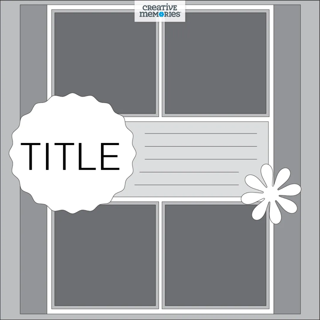 Scrapbooking Layout Template posted by a Creative Memories consultant based in Ottawa