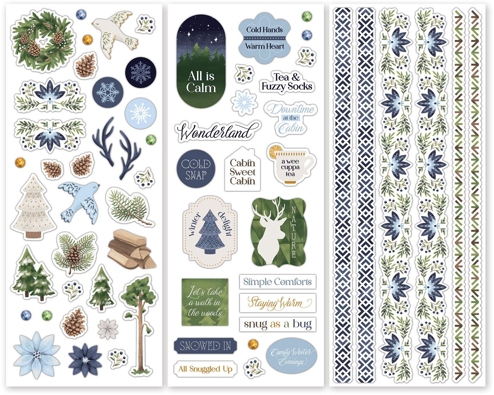 nordic winter stickers