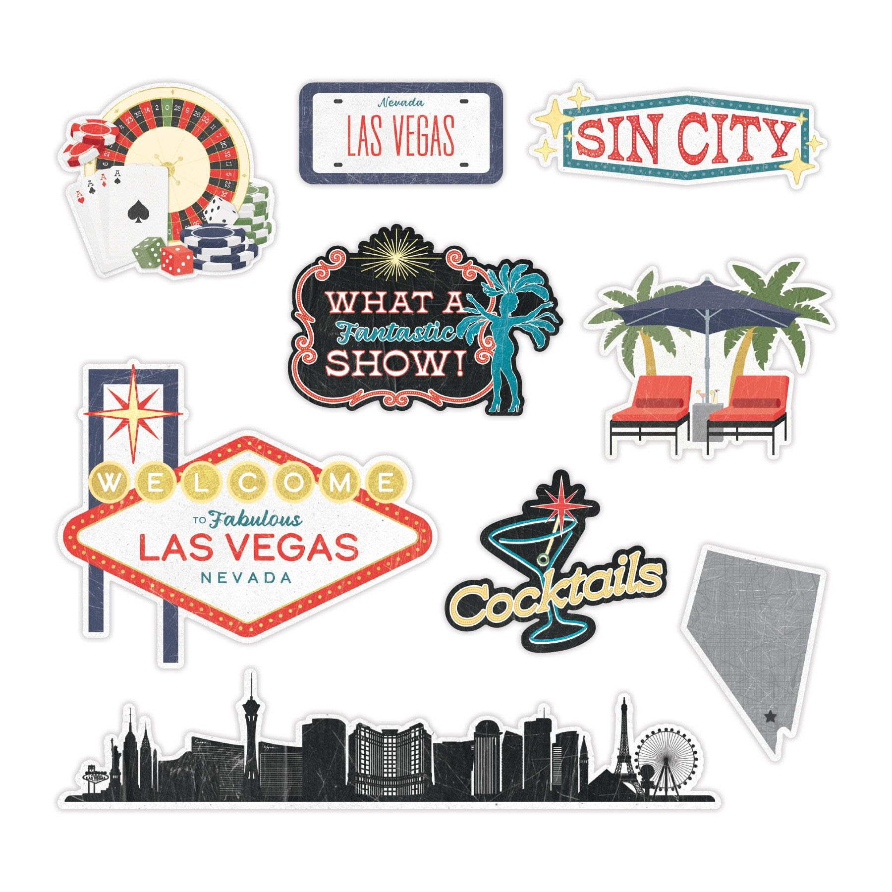 las vegas scenes embellishments