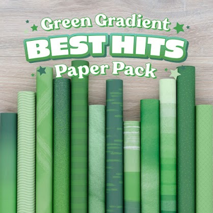 green gradient best hits paper pack