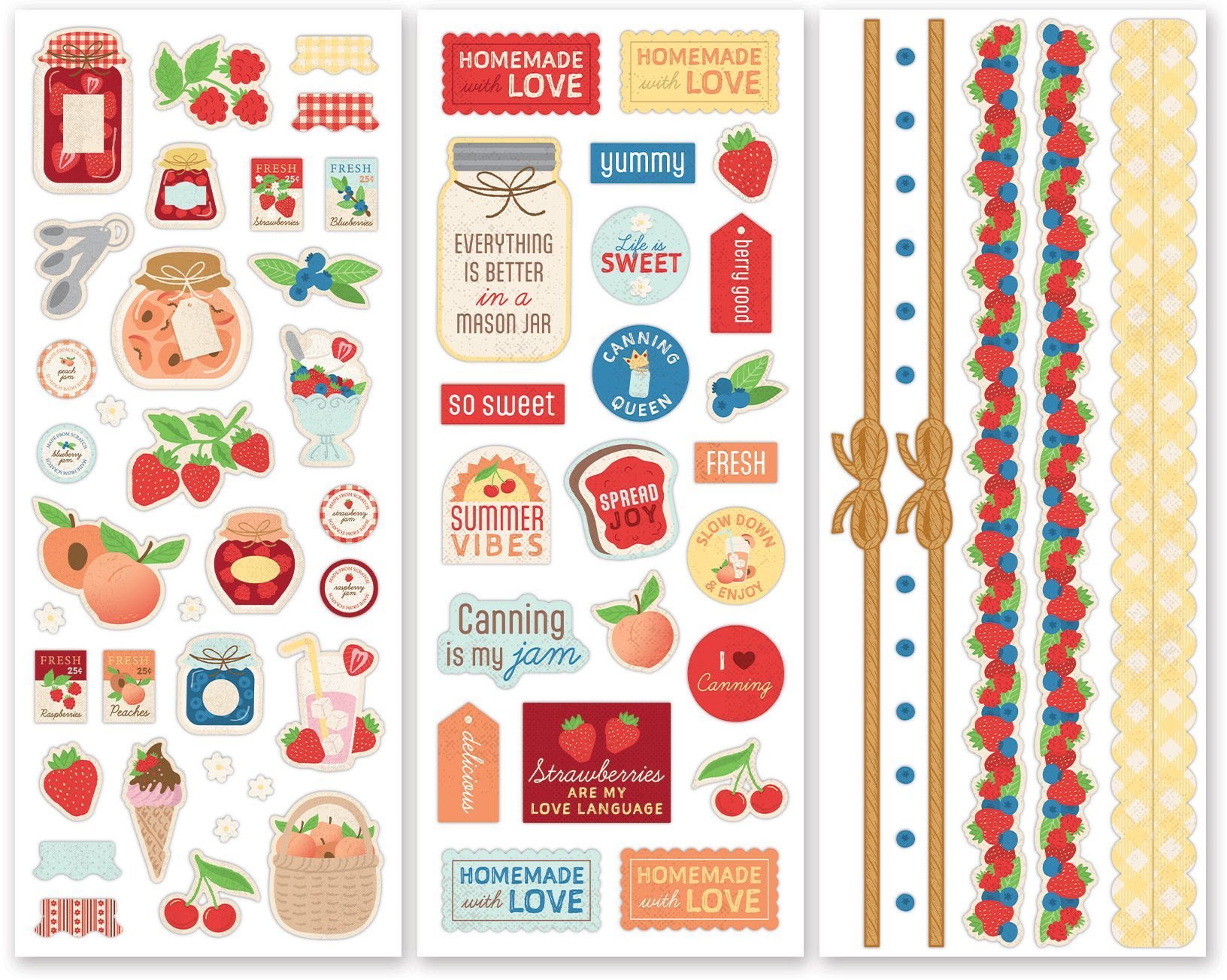 berry harvest stickers