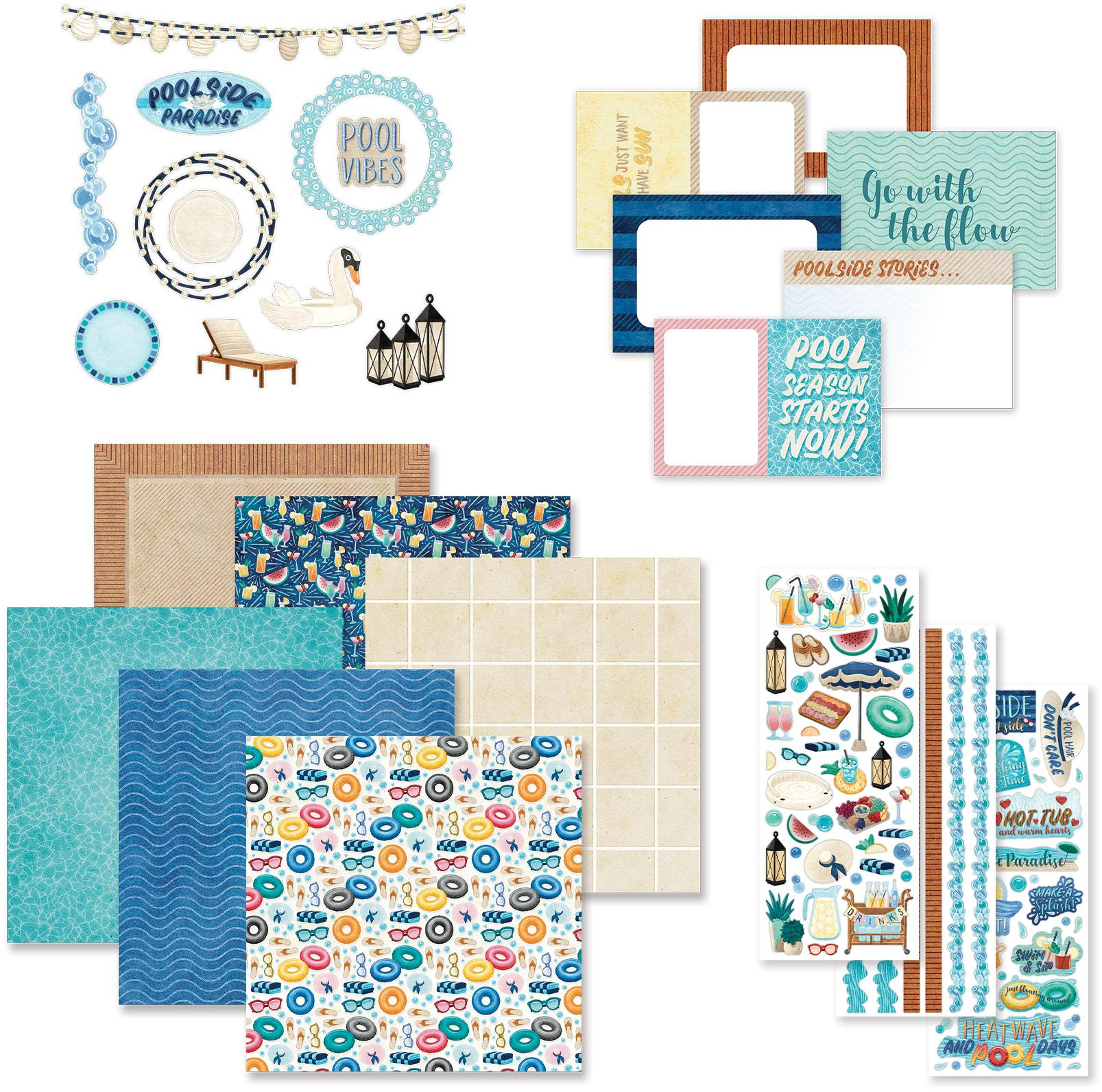 poolside paradise decorative bundle