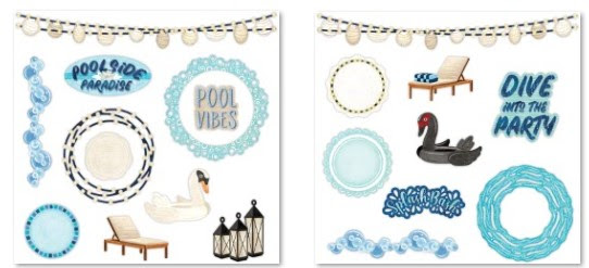 poolside paradise embellishments