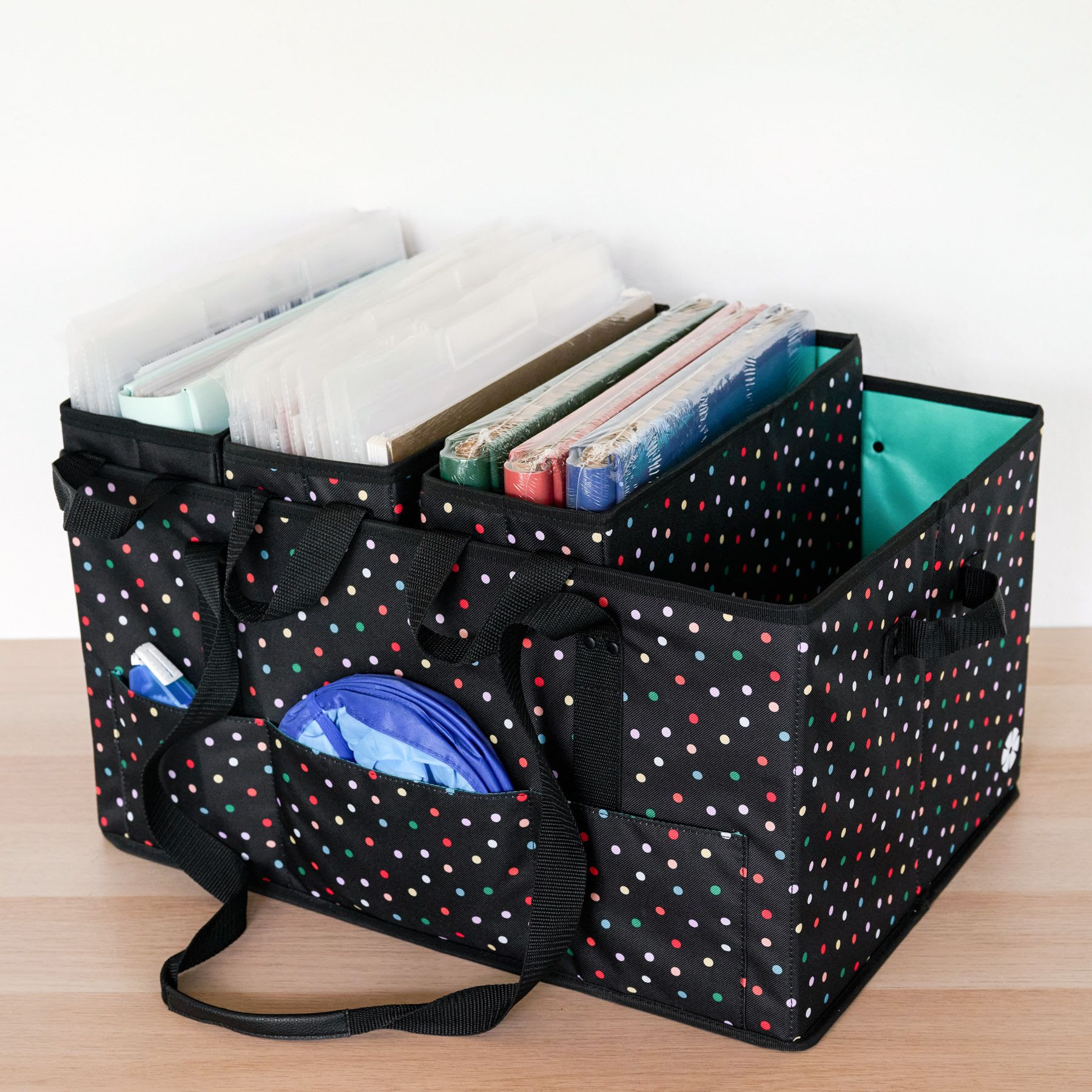 rainbow dots deluxe bag