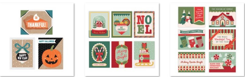 festive greetings card kit