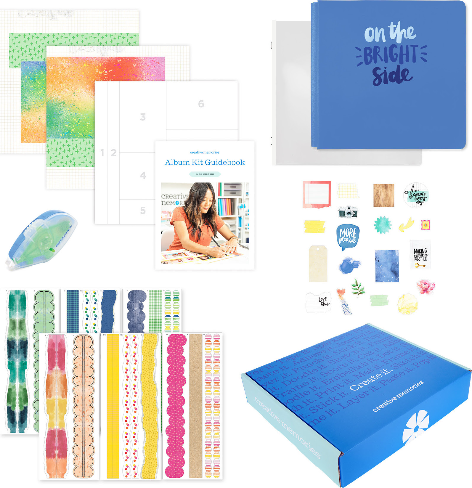 on the bright side album kit - vivid blue