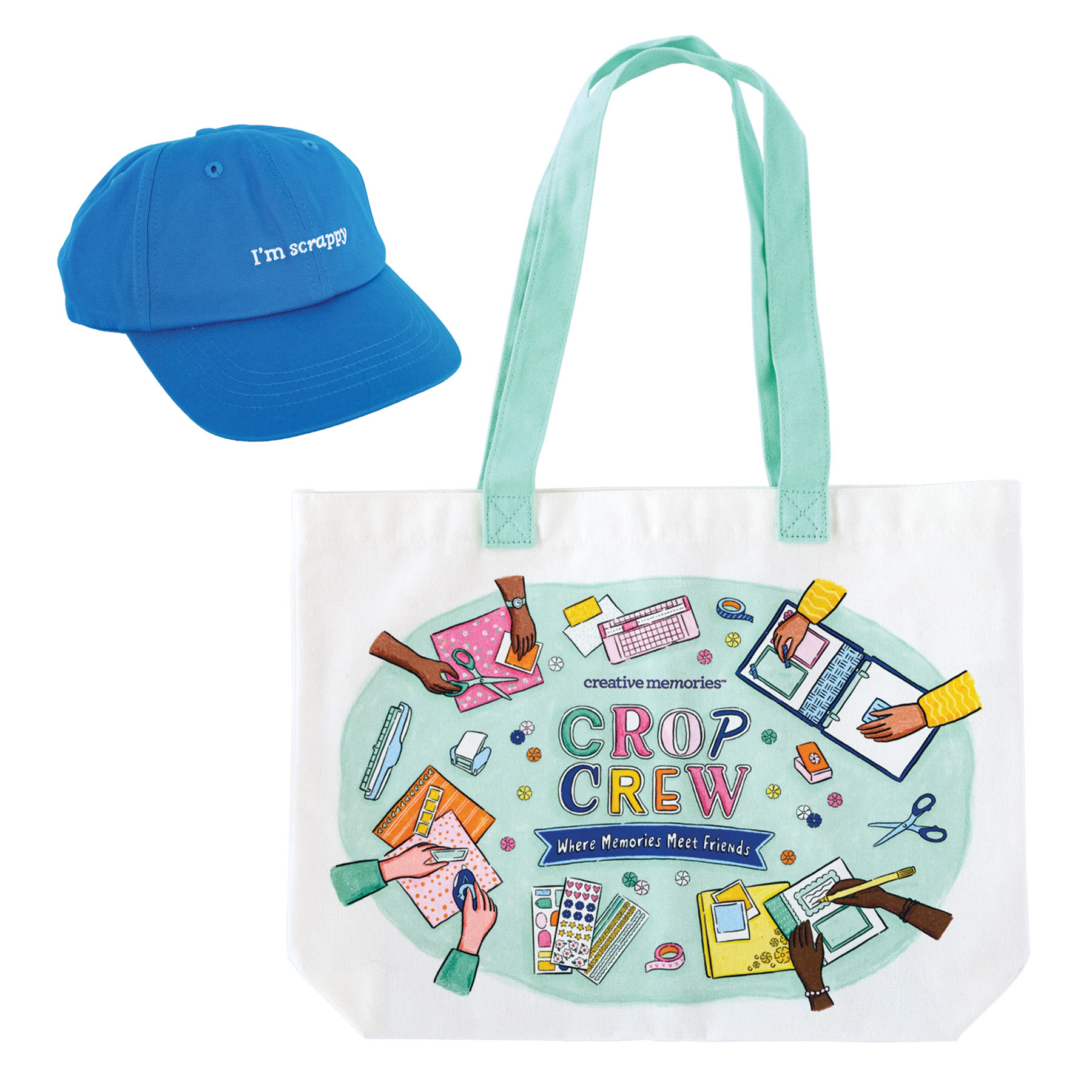 Gift #2 Option - Crop Crew Tote & Scrappy Cap