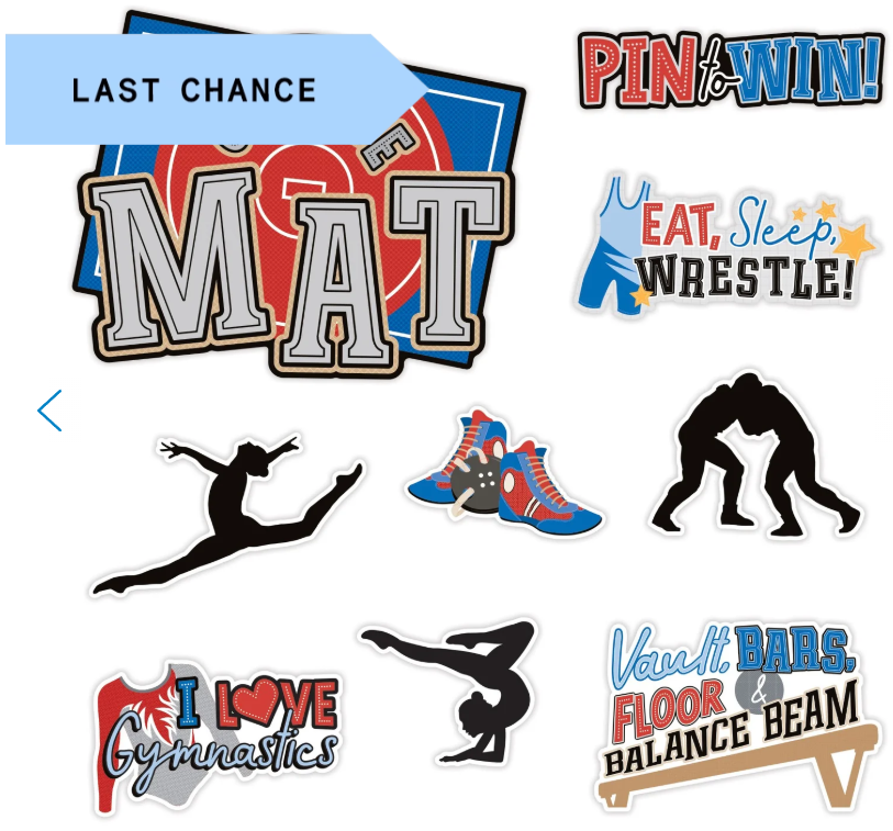 on the mat embellishments