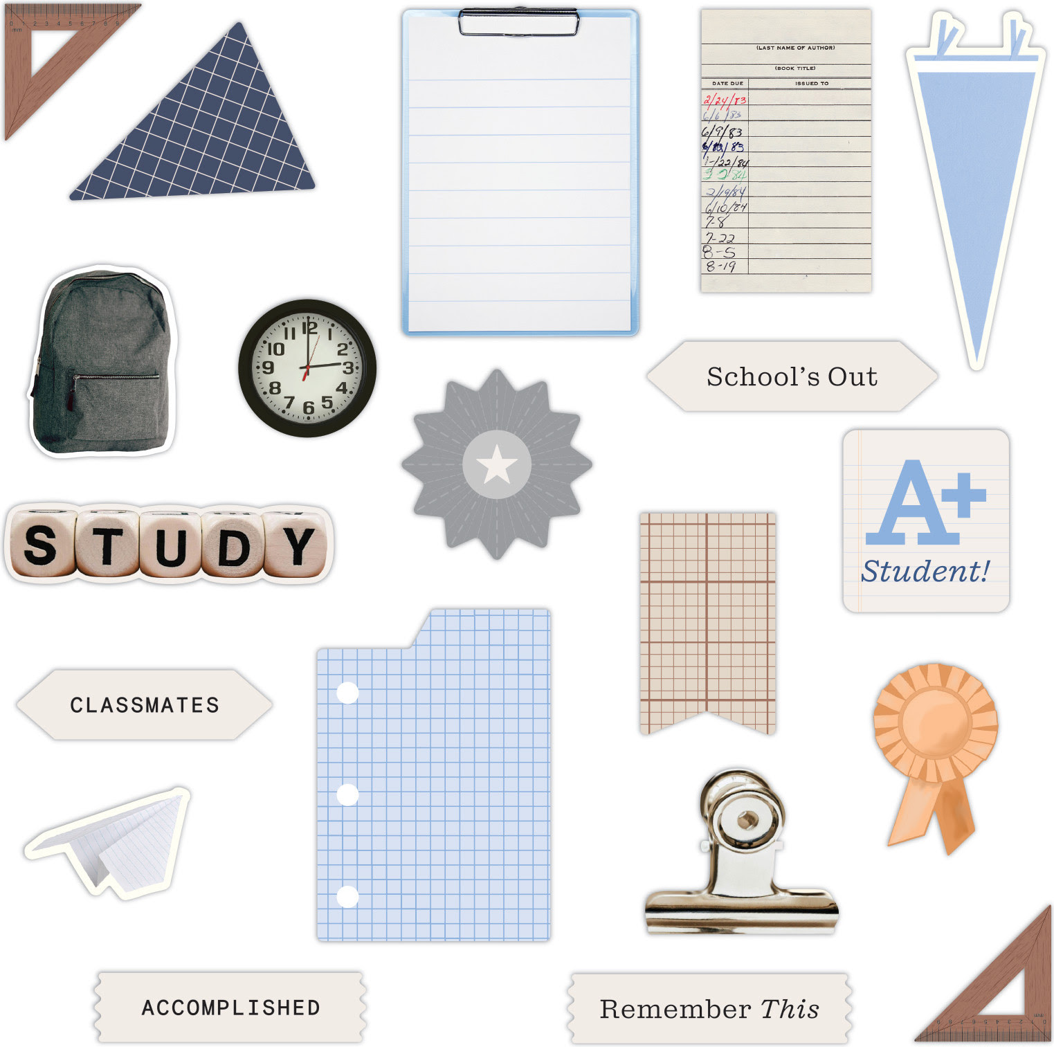 school years embellishments