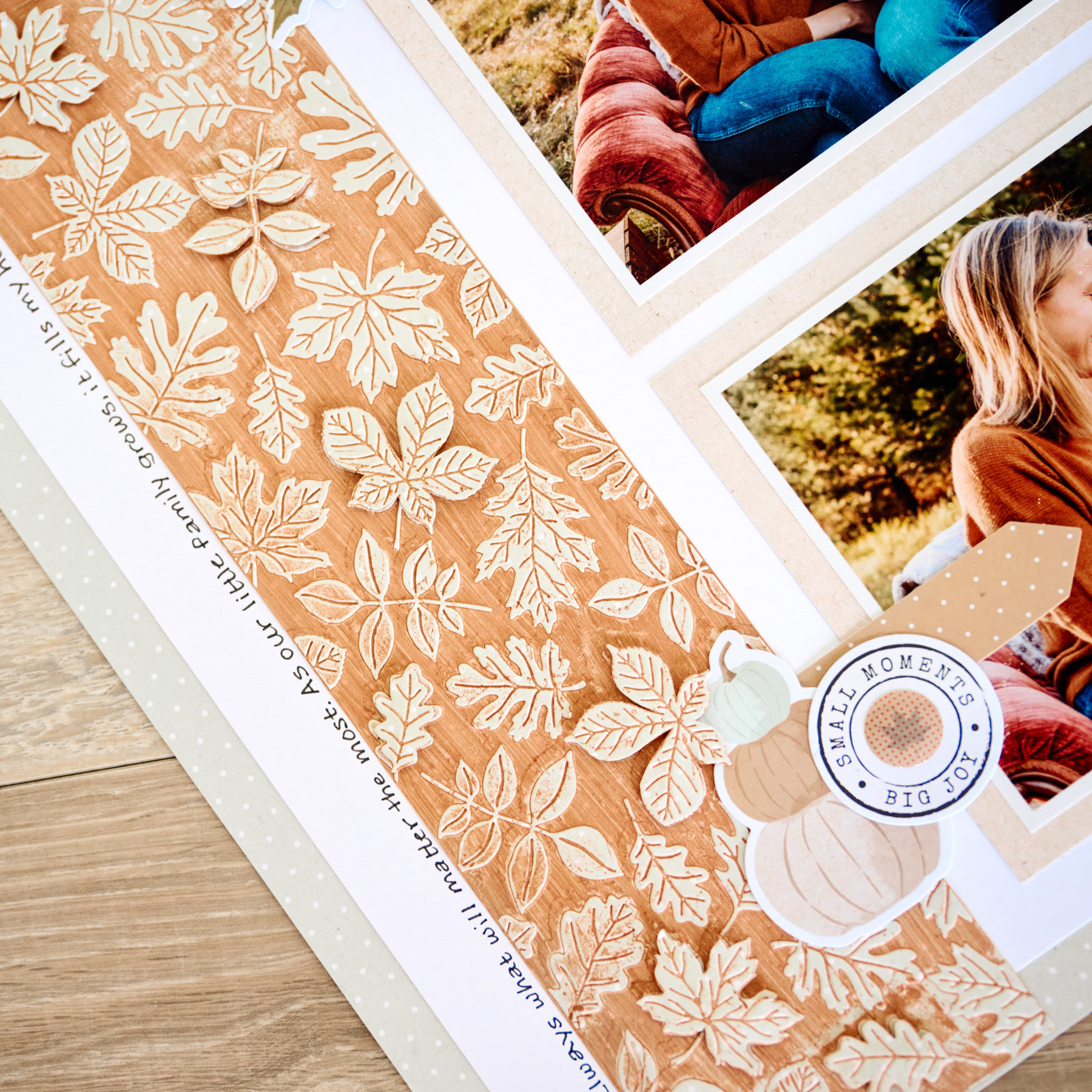 Embossing Folder - Scattered Leaves