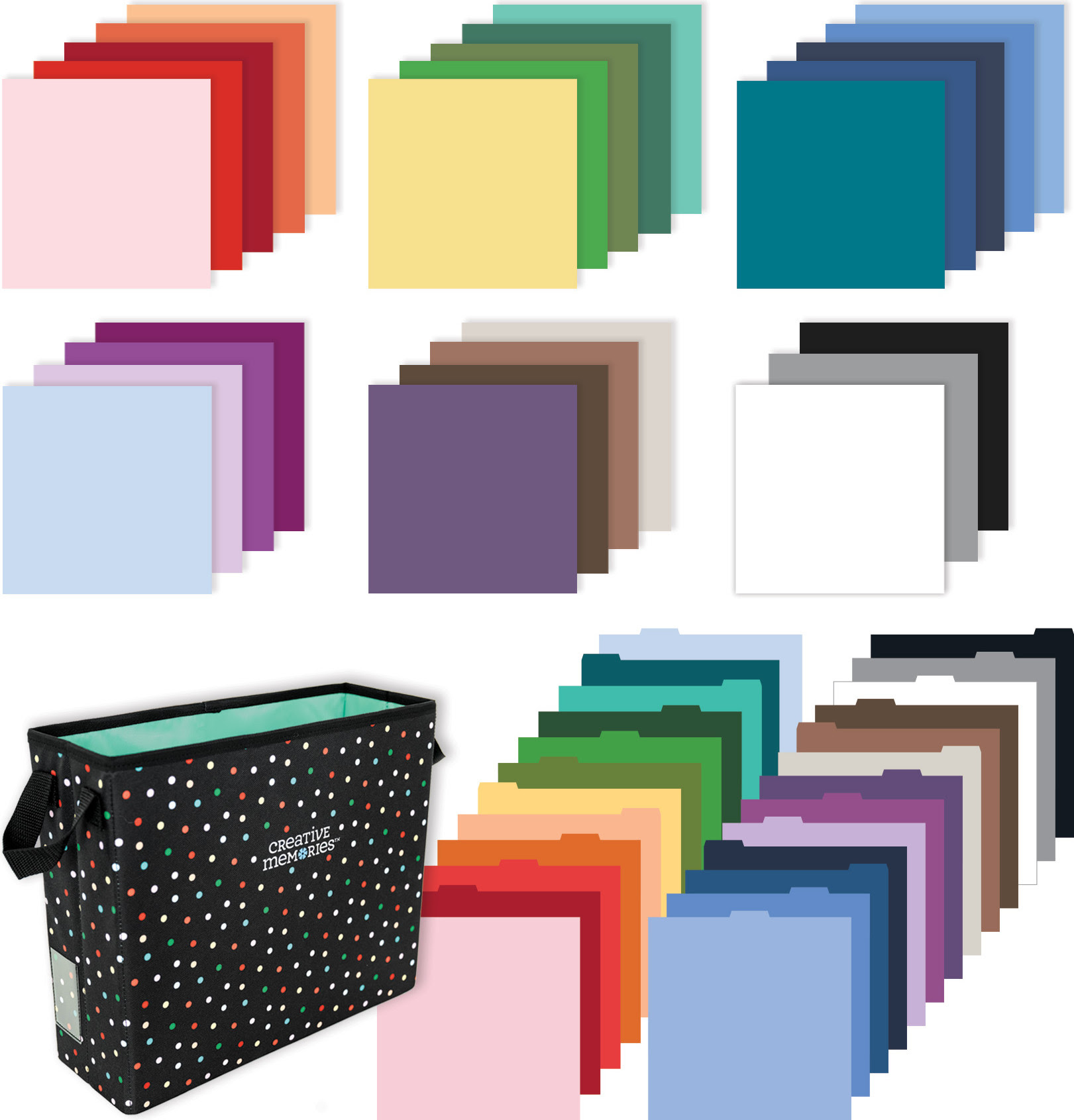 rainbow cardstock sampler bundle