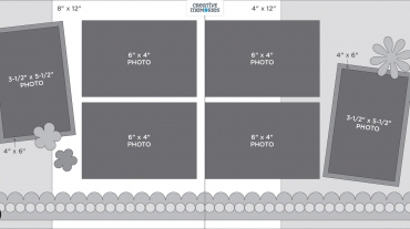 Scrapbooking Layout Template posted by a Creative Memories consultant based in Ottawa