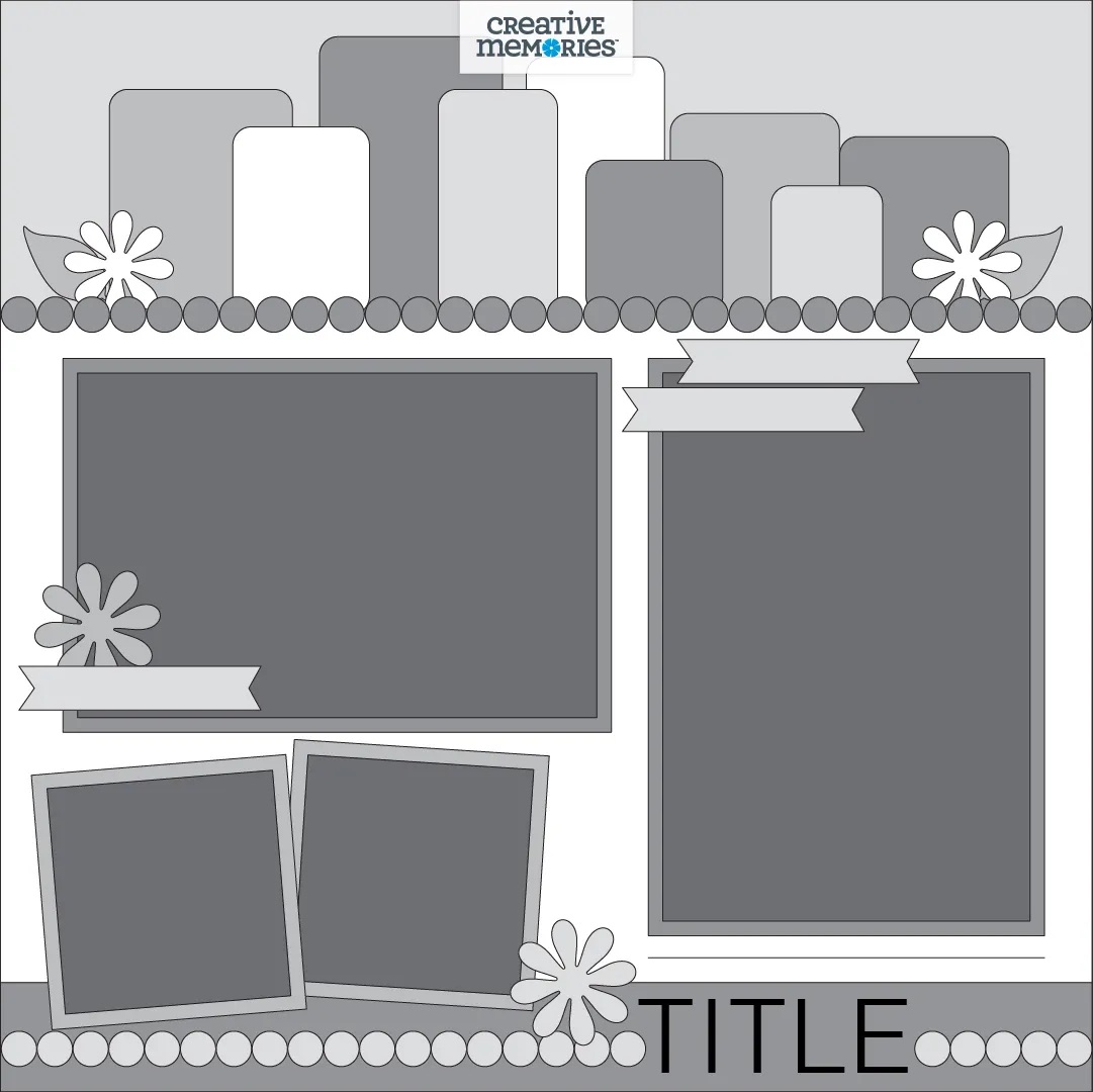 Scrapbooking Layout Template posted by a Creative Memories consultant based in Ottawa
